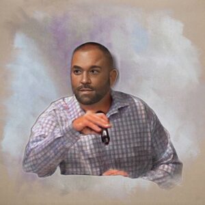 Joe Still giving his testimony of faith.