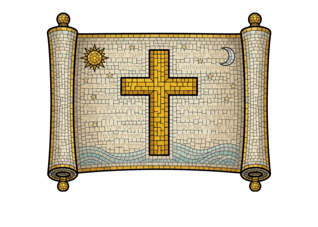 Mosaic Scroll Cleanup with Outline